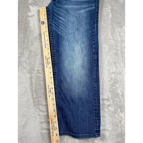 True Religion Devin Loose Straight Jeans Men’s Size 36X26 Medium Wash - Picture 10 of 14